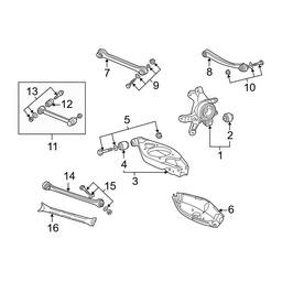 Mercedes Strut Arm Hardware Kit 2103504506